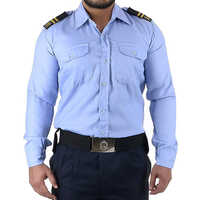 Security Uniform Fabric - Cotton Material, Plain Texture, Various Colors Available | Washable And Durable For Everyday Use