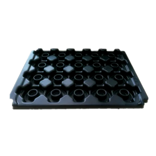 Black Blister Packaging Tray - PET Material, Various Sizes Available | Hardness for Enhanced Durability and Versatile Use