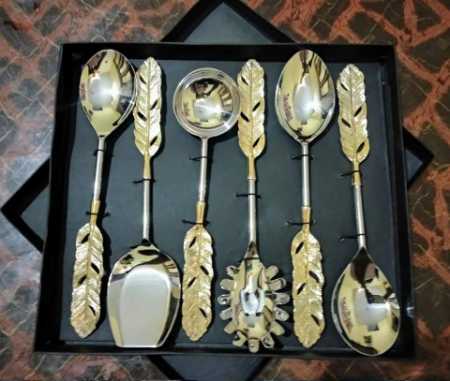 GOLDEN FEATHER CUTLERY SET