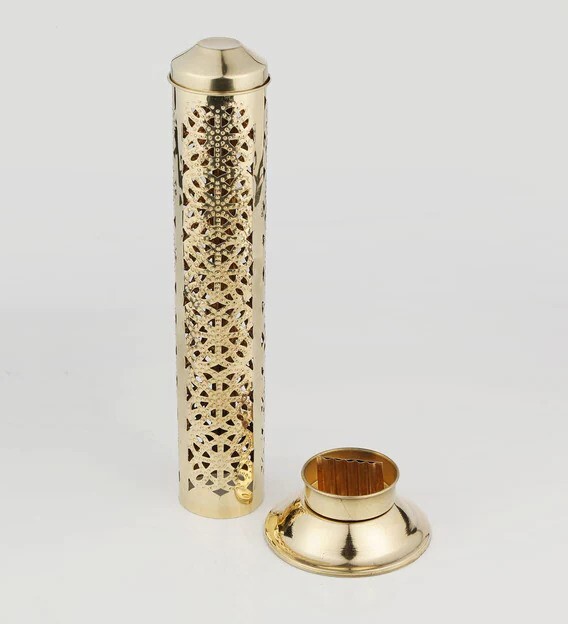 Brass Incense Stick Holder Agarbatti Stand Golden Color 11 inch