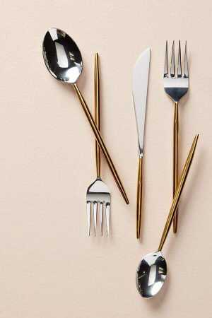 STAINLESS STEEL AND BRASS CUTLERY