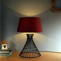Spiral Design Iron Table Lamp