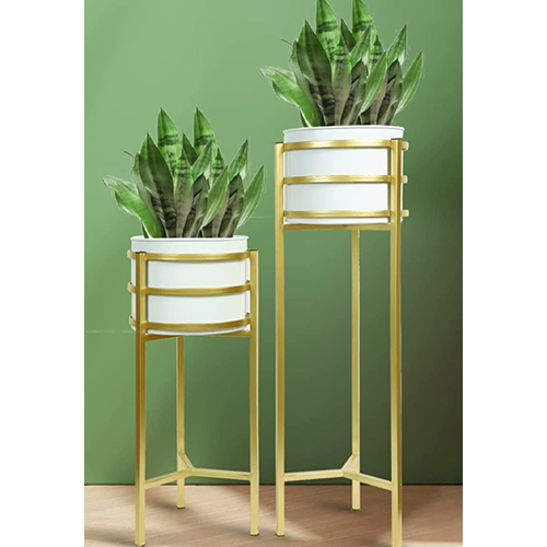 Durable Iron Flower Pot For 2 Sets