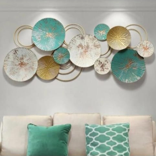 Decorative Metal Wall Art - Iron Polished Finish | Durable Three-Dimensional Sculptures Elegant Wall Hangings Textured Panels Unique Quotes