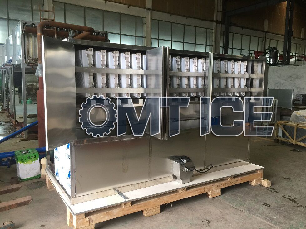 5000kg/24hrs Industrial  Cube Ice Machine Edible Square Cube Ice Maker