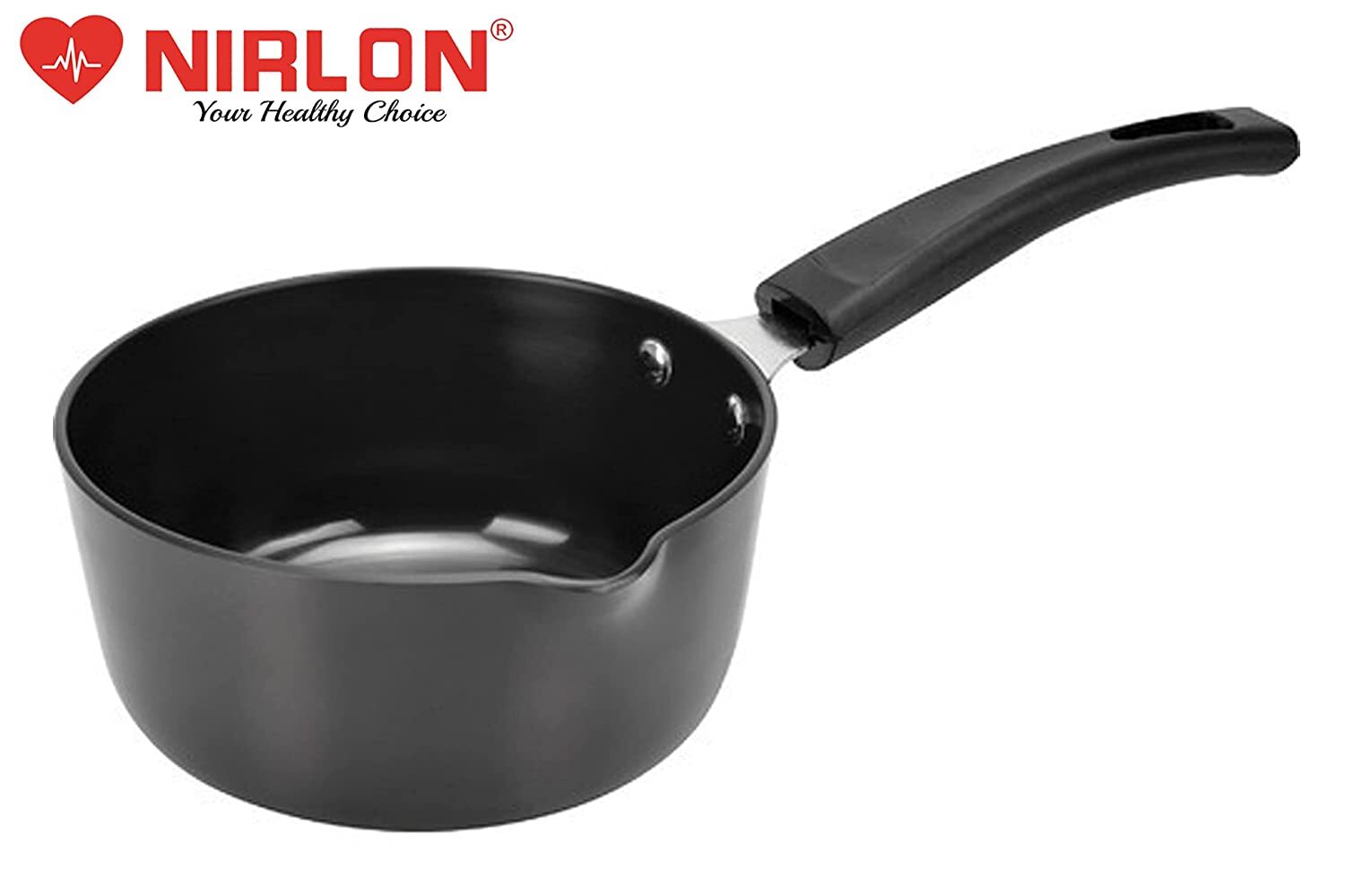 NIRLON Hard Anodized Sauce Pan with Bakelite Handle 1.6 Liter