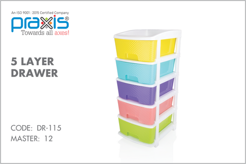 5 LAYER PLASTIC ADJUSTABLE DRAWER