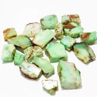 Chrysoprase Stone Rough Gemstone - Natural Chrysoprase, Mixed Sizes, Green Color, Multi-shape Structures | Unique Beauty And Healing Properties