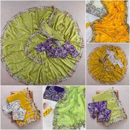 Women  Super Hit Rajwadi Silk Saree Design