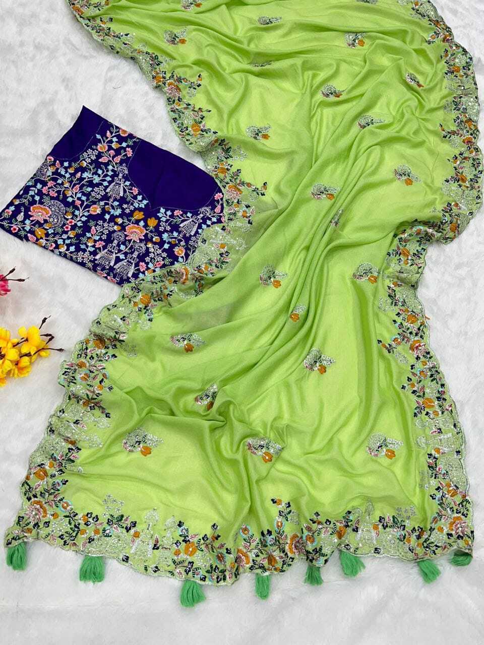 Women  Super Hit Rajwadi Silk Saree Design