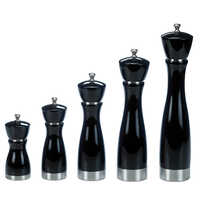 Holar Taiwan Made Black Pepper Mill with Rubber Wood