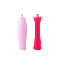 Holar Taiwan Made Red Pink Manual Salt Pepper Grinder with Adjustable Coarseness Rotor