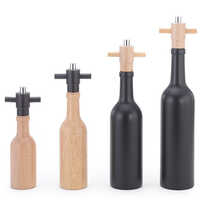 Holar Taiwan Made Unique Eye catching Refillable Wine Bottle Shaped Peppermills