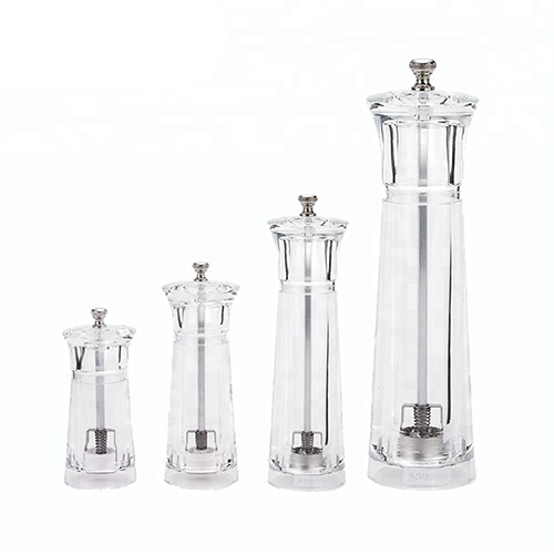 Holar 4.5 H to12 H Transparent Manual Acrylic Pepper Mill