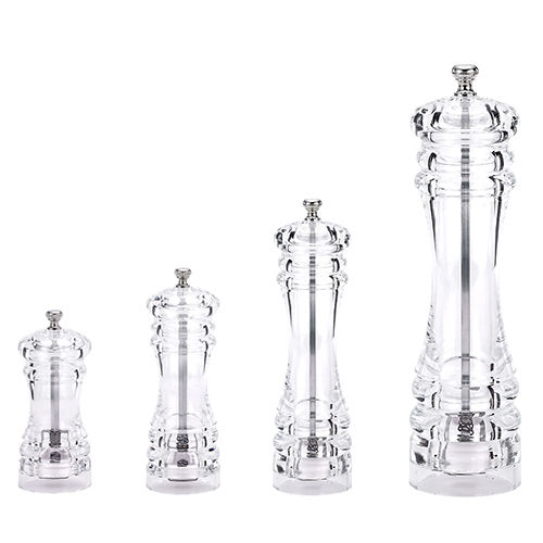 Holar Taiwan Made Acrylic Body Salt and Pepper Grinder