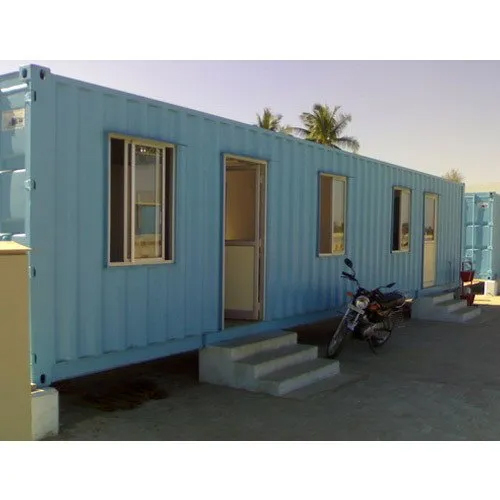 Blue Prefabricated Site Office Cabin