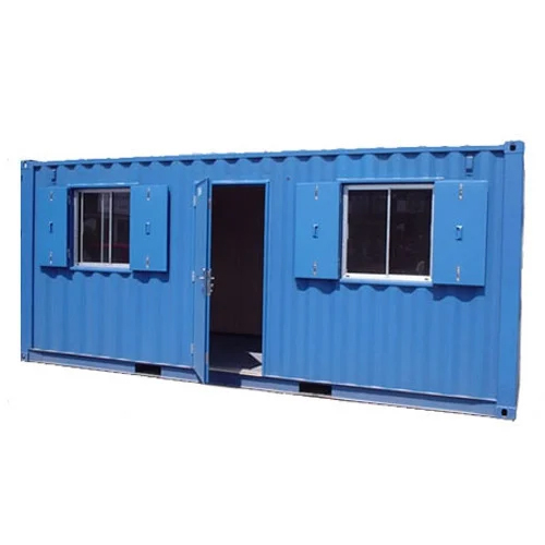 Prefabricated Portable Cabin - Steel Material, 6x4x8.6 Feet Dimensions, Blue Color - One Window, One Door, Ideal for House or Office