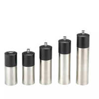 Holar Taiwan Made Pepper Mill with Rubber wood and Stainless steel