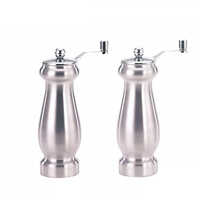 Holar Taiwan Made Stainless Steel Salt Pepper Grinder with Hand Crank