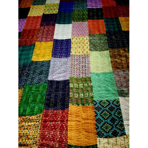Patola Silk Kantha Quilt