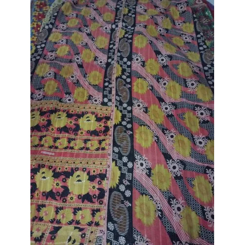 Indian Patchwork Vintage Kantha Quilt