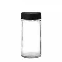 Holar Glass Spice Jars 3.5oz Empty Round Spice Bottles with Shaker Lids