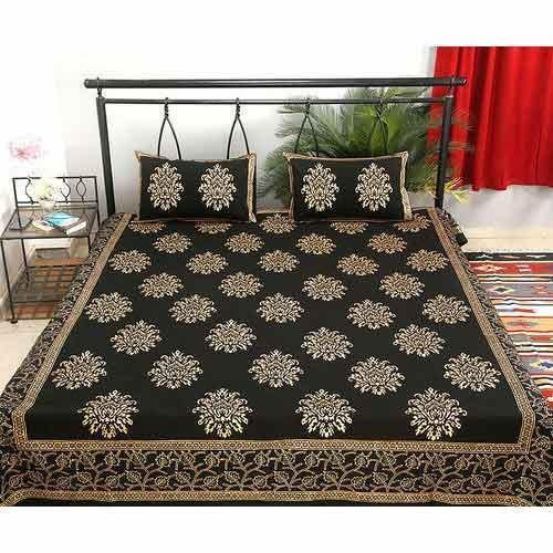 Block Print Bed Sheet