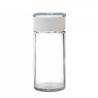 Holar Thick Glass Spice Bottles Containers with Flip Top Cap for Pouring and Shaking