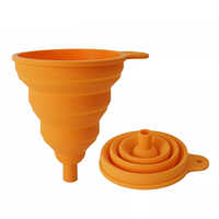 Holar Taiwan Made Foldable Silicone Kitchen Funnel for Liquid Spice Pouring