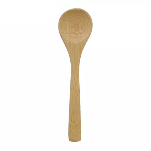 Brown Holar Taiwan Made Premium Eco-Friendly Reusable Spicy Coffee Bean Round Bamboo Spoon