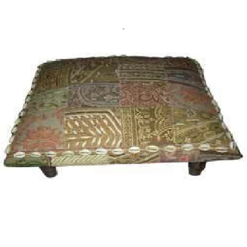 Wooden and Cotton Puff Stool
