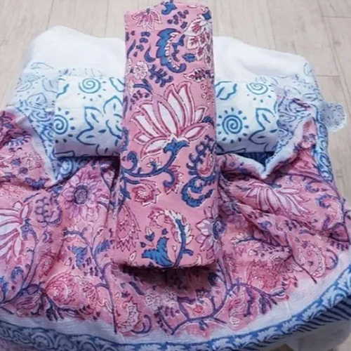 200 GSM Hand Blocked Cotton Suit Material