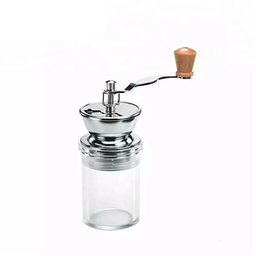 Holar Taiwan Made Manual Conical Burr Coffee Grinder with Clear Storage Jar