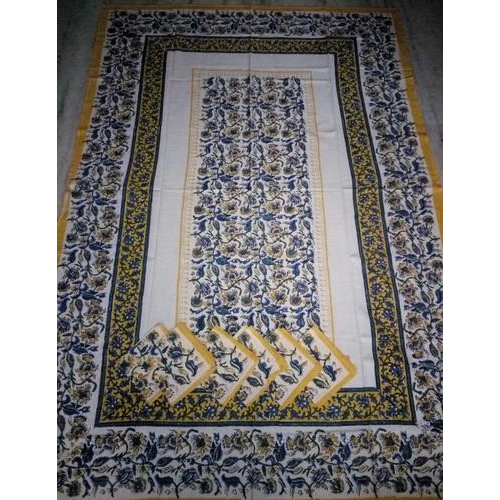 Block Printed Table Cover