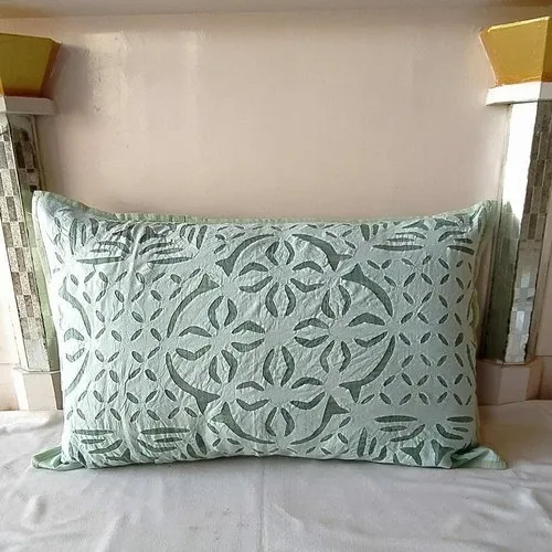 Applique Cotton Pillow Cover