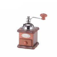 Holar Taiwan Made Classic Vintage Hand-crack Roller Coffee Grinder with Rubber Wood