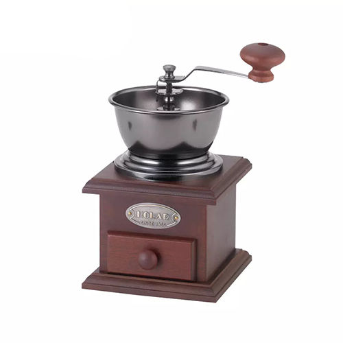 Holar Taiwan Made Manual Coffee Mill with Grind Settings And Catch Drawer