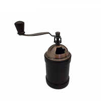 Holar Taiwan Made Brown Hand Crank Coffee Grinder Coffee Mill with Rubber Wood