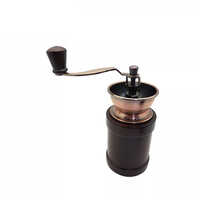 Holar Taiwan Made Kitchen Ceramic Burr Hand Coffee Grinder with Rubber Wood