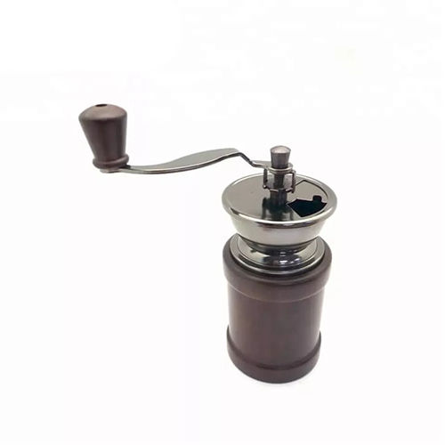 Holar Taiwan Made Manual Coffee Grinder with Rubber Wood And Ceramic Grinder