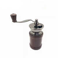 Holar Taiwan Made Manual Coffee Grinder with Rubber Wood And Ceramic Grinder
