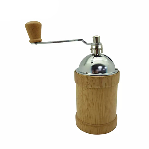 Holar Taiwan Made Natural Color Hand-crack Coffee Grinder with Rubber Wood