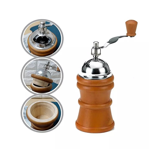 Holar Taiwan Made Wood Manual Coffee Bean Grinder with Ceramic Burr