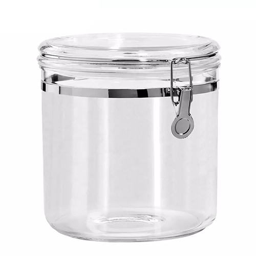 Holar Taiwan Made Clear 4000 ml Jumbo Clamp Kitchen Acrylic Canister for Food Storage