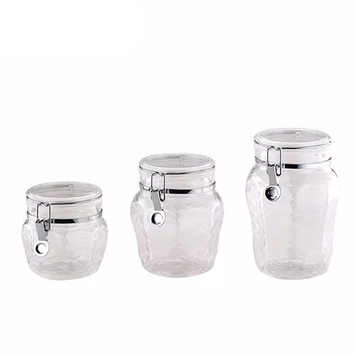 Holar Taiwan Made Clear Body Plastic Candy Jar Food Container