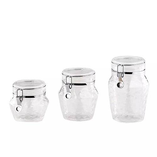 Holar Taiwan Made Clear Canister Plastic Container for Food Spice Candy Cookie