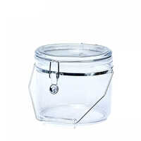 Holar Taiwan Made Durable Transparent Clamp Canister 120 oz with Handle