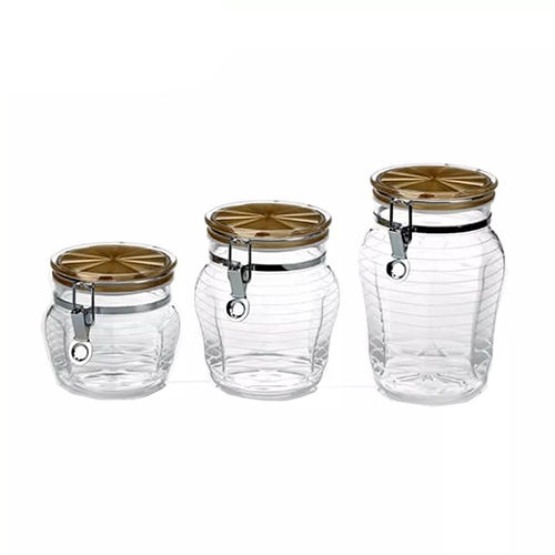 Holar Taiwan Made Champagne Color Acrylic Airtight Canister