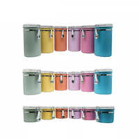 Holar Taiwan Made Colorful Stainless Steel Airtight Canister for Storage
