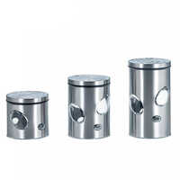 Holar Taiwan Made Kitchen Stainless Steel Canister with Visible Window